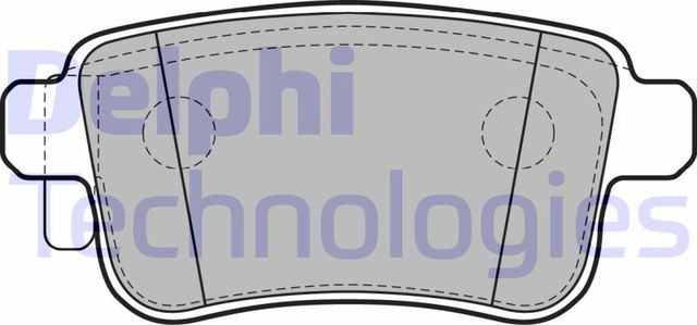 Тормозные колодки Delphi (Low-Metallic). Артикул LP2126