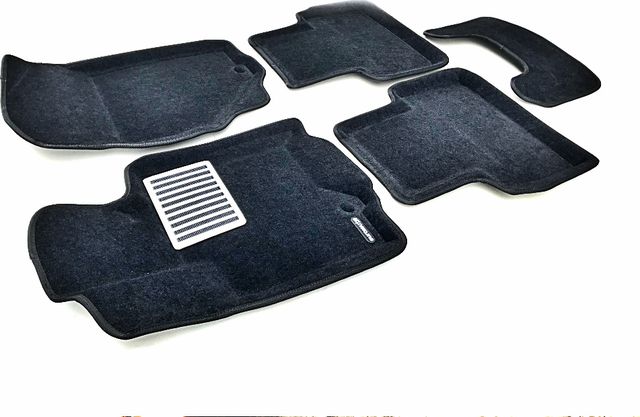 Коврики текстильные Euromat 3D Lux для салона Infiniti QX50 2015-2017 ЧЕРНЫЕ. Артикул EM3D-002803