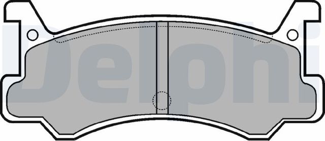 Тормозные колодки Delphi (Low-Metallic) задние для Mazda MX-3 I 1991-1998. Артикул LP521