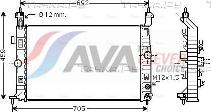 Радиатор охлаждения двигателя AVA ** CLEVER FIT **. Артикул OLA2582