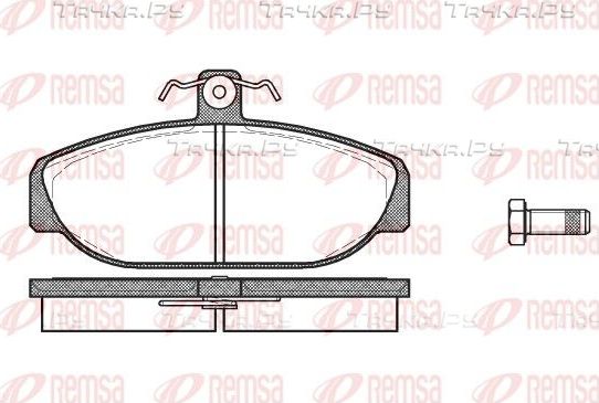 Тормозные колодки Remsa передние для Volvo 740 1986-1992. Артикул 0156.10