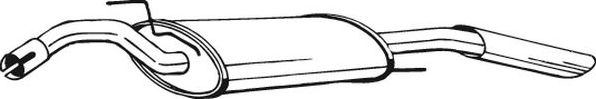 Глушитель Bosal для Volkswagen Passat B3 1988-1993. Артикул 279-489