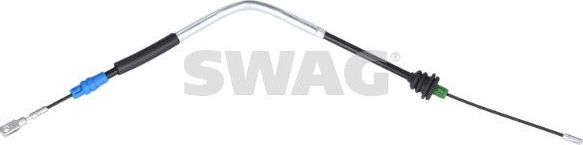 Трос ручника (тросик ручного тормоза) SWAG передний для Ford Transit Custom I 2012-2026. Артикул 33 10 4453