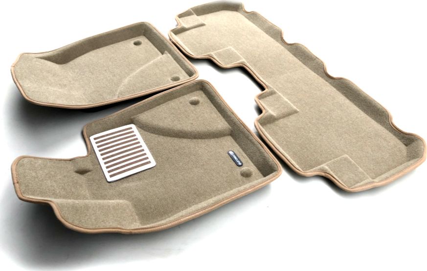 Коврики текстильные Euromat 3D Lux для салона Lexus RX IV 2015-2022 Бежевые. Артикул EM3D-003212T