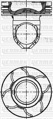 Поршень Yenmak для Renault Premium I 2000-2006. Артикул 31-04936-000