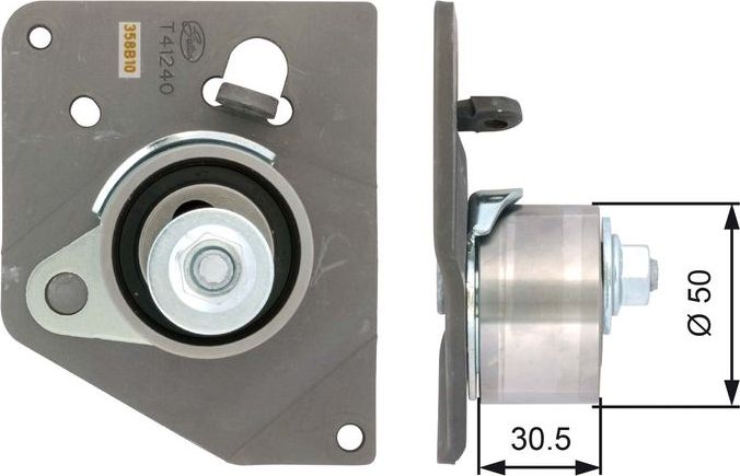 Натяжной ролик (натяжитель) ремня ГРМ Gates PowerGrip®. Артикул T41240