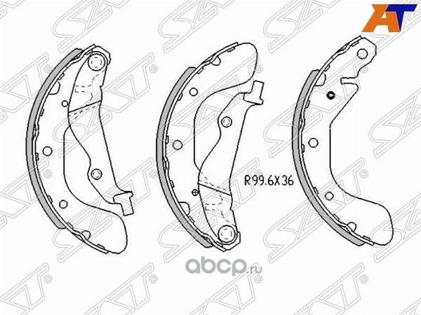 Колодки тормозные RR CHEVROLET  Aveo 1.4 (SAT). Артикул ST96473229