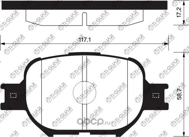Тормозные колодки (TI-Guar). Артикул TG603C