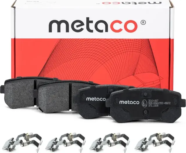 Колодки тормозные задние дисковые к-кт (Metaco). Артикул 3010267