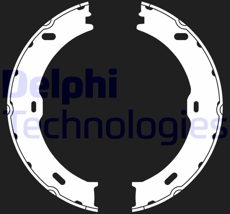 Тормозные колодки (стояночная тормозная система) Delphi. Артикул LS2018