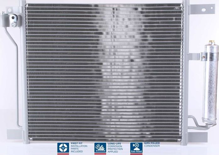 Радиатор кондиционера (конденсатор) Nissens (алюминий). Артикул 940384