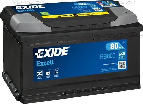 Аккумулятор Exide Excell ** для Renault Trafic II 2003-2014. Артикул EB800