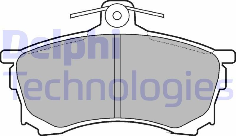 Тормозные колодки Delphi (Low-Metallic). Артикул LP992