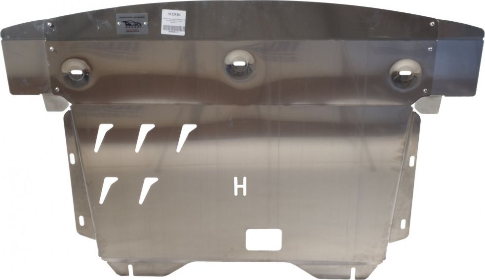 Защита алюминиевая АВС-Дизайн для картера и КПП Hyundai Santa Fe III 2012-2018. Артикул 10.13ABC