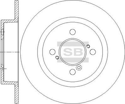 Тормозной диск Sangsin Hi-Q. Артикул SD4814