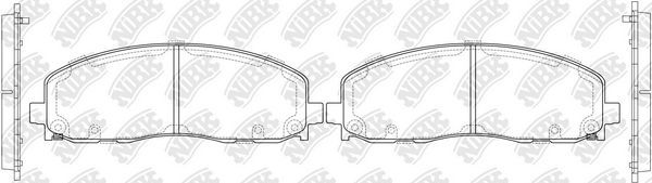 Тормозные колодки NiBK. Артикул PN53003