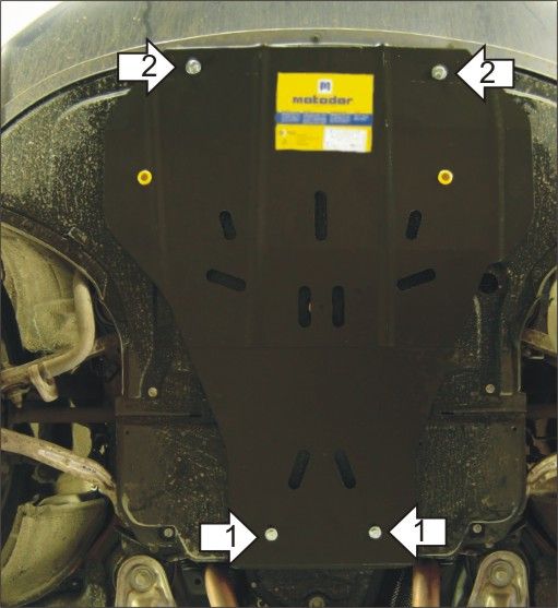 Защита Мотодор для картера и КПП Audi A6 2004-2008. Артикул 70107