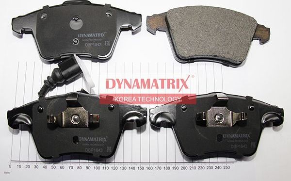 Тормозные колодки Dynamatrix передние для Volkswagen Multivan T5 2003-2015. Артикул DBP1642