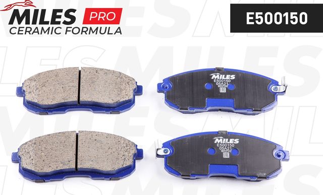 Тормозные колодки Miles (Керамика) передние для Nissan Juke I 2010-2019. Артикул E500150