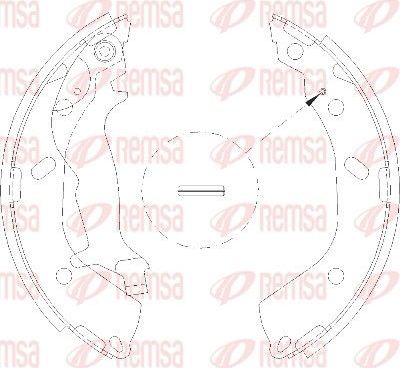Тормозные колодки Remsa. Артикул 4193.00
