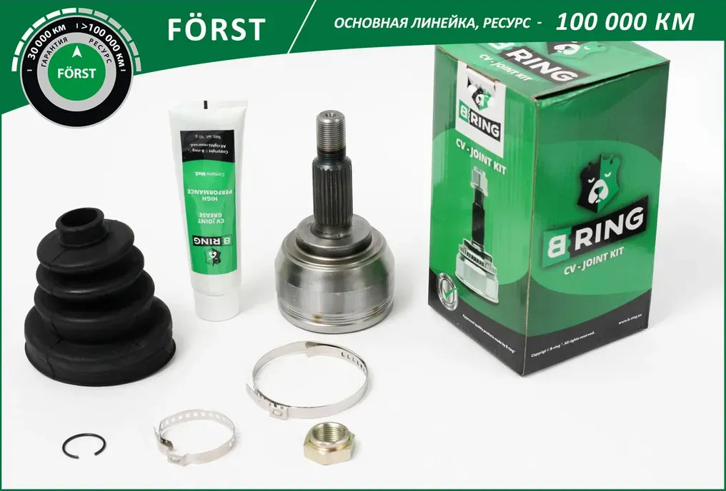 Шрус RENAULT Duster (10-) (наруж.) [25/33] (BOC1910) B-RING FORST. Артикул BOC1910