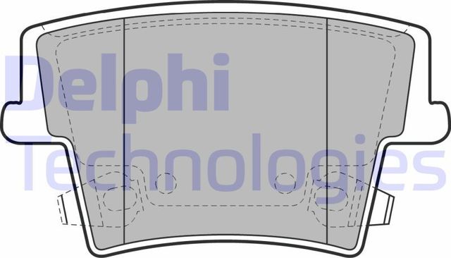 Тормозные колодки Delphi (Low-Metallic). Артикул LP2035