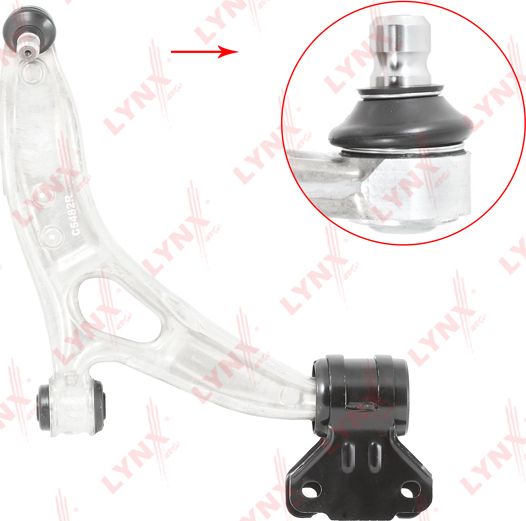 Поперечный рычаг LYNXauto (алюминий). Артикул C5482R