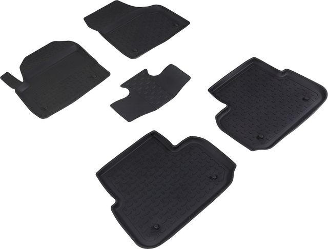 Коврики резиновые Seintex с высоким бортиком для салона Land Rover Discovery Sport 2014-2019. Артикул 86737