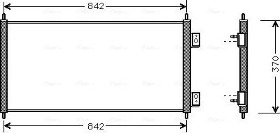 Радиатор кондиционера (конденсатор) AVA для Ford Transit Torneo VI 2000-2006. Артикул FD5303