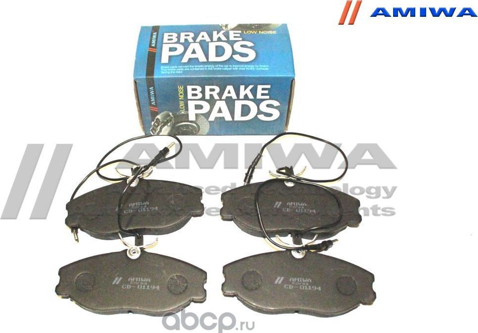 Колодки тормозные передние (Amiwa). Артикул CD01194