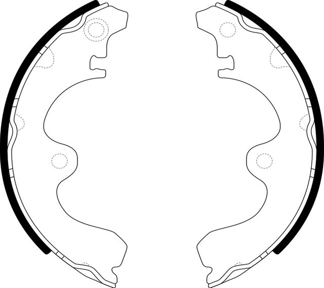 Тормозные колодки NiBK задние для Toyota Tercel I (L10) 1979-1988. Артикул FN2321