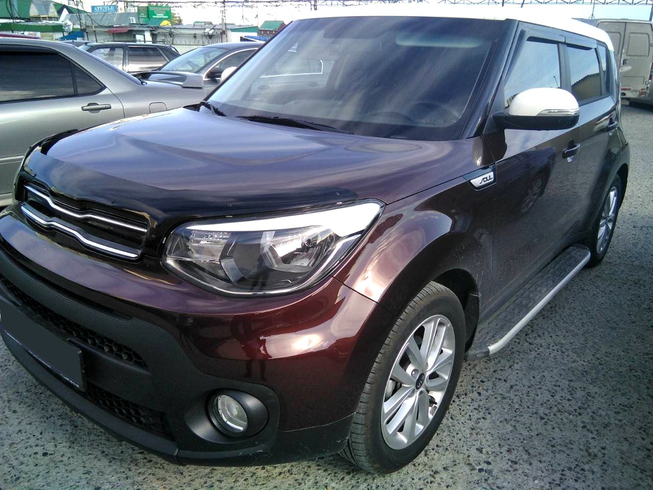 Дефлектор SIM для капота Kia Soul II 2013-2019. Артикул SKISOU1412