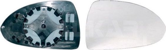 Зеркальное стекло бокового зеркала Alkar правое для Opel Corsa D 2006-2014. Артикул 6432424