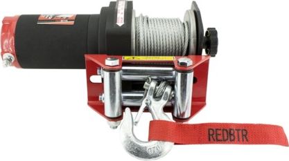 Лебёдка электрическая 12V redBTR серия QUATTRO CRAZY 2,0 2000 lbs 908 кг (Стальной трос). Артикул 912011
