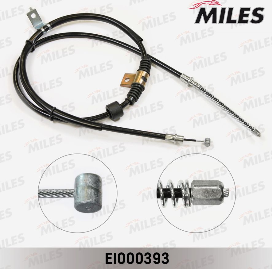Трос ручника (тросик ручного тормоза) Miles. Артикул EI000393