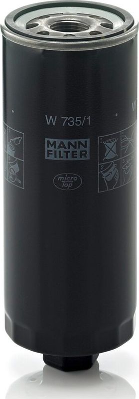 Масляный фильтр Mann-Filter для Audi 100 IV (C4) 1992-1994. Артикул W 735/1