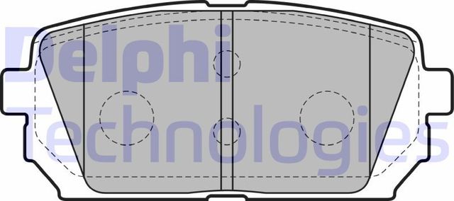 Тормозные колодки Delphi (Low-Metallic). Артикул LP2051