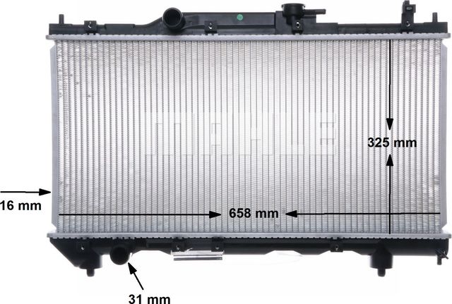 Радиатор охлаждения двигателя Mahle Behr. Артикул CR 543 000S