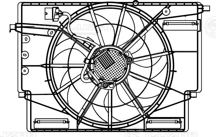 Вентилятор радиатора двигателя Luzar. Артикул LFK 3031
