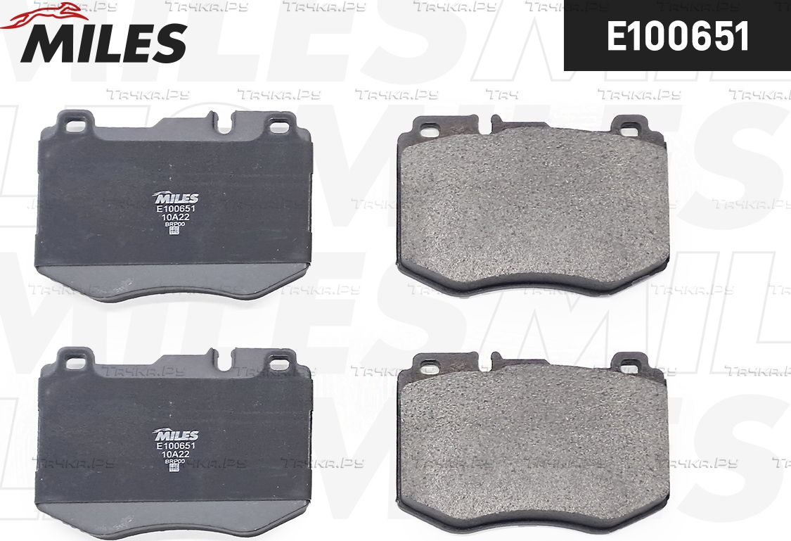 Тормозные колодки Miles (Semi-Metallic). Артикул E100651