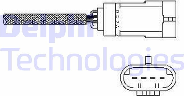 Лямбда-зонд (кислородный датчик) Delphi. Артикул ES10793-12B1