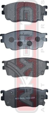 Тормозные колодки Akyoto Packing AKYOTO передние для Mazda Premacy I (CP) 2001-2005. Артикул AKD-5418