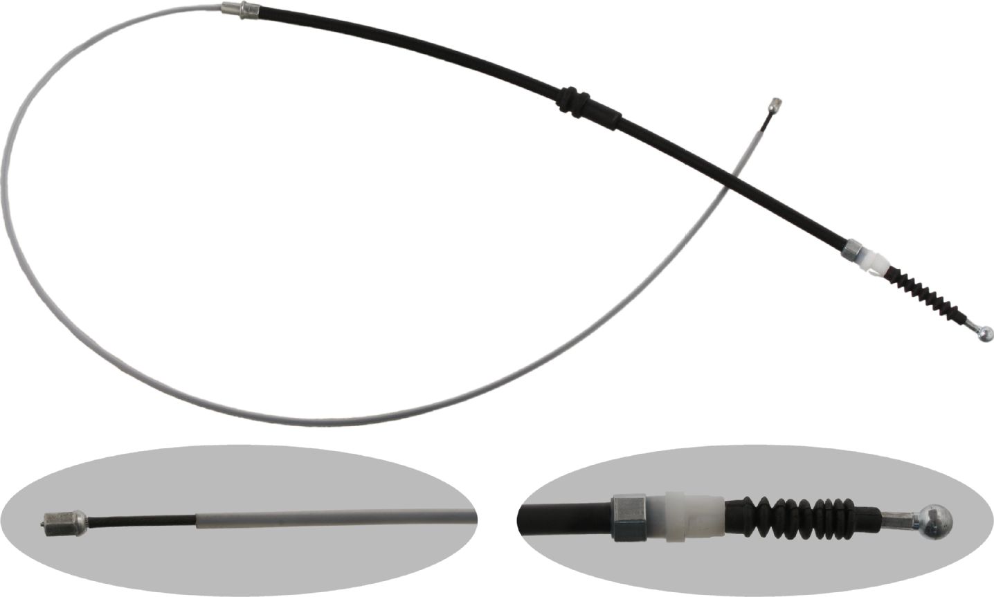 Трос ручника (тросик ручного тормоза) Febi Bilstein. Артикул 36957
