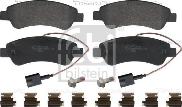 Тормозные колодки Febi Bilstein. Артикул 16956