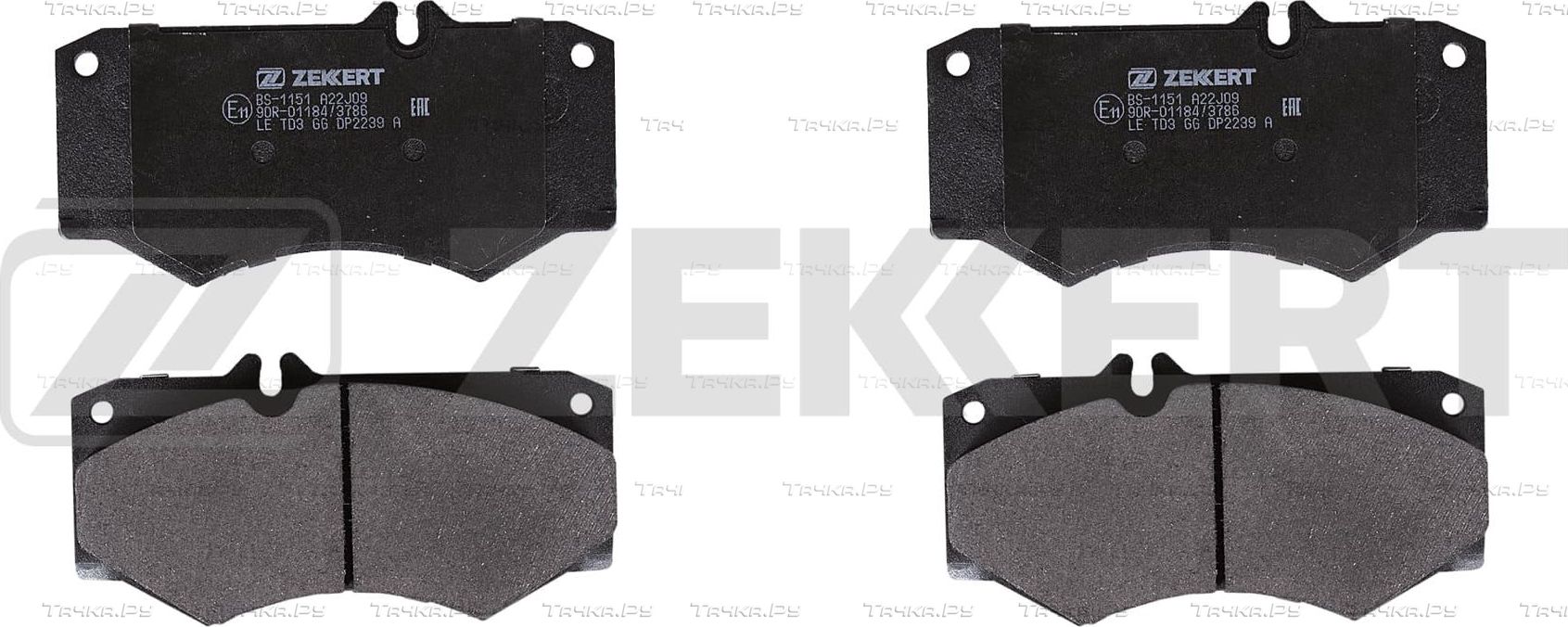 Тормозные колодки Zekkert передние для PUCH G-modell W461 1992-1999. Артикул BS-1151