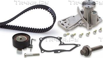 Помпа (водяной насос) с комплектом ремня ГРМ Gates PowerGrip® для Volvo V70 III 2010-2015. Артикул KP25669XS