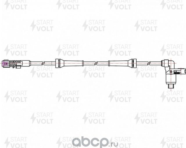 Датчик ABS StartVOLT передний для Peugeot 206 1998-2013. Артикул VS-ABS 2007