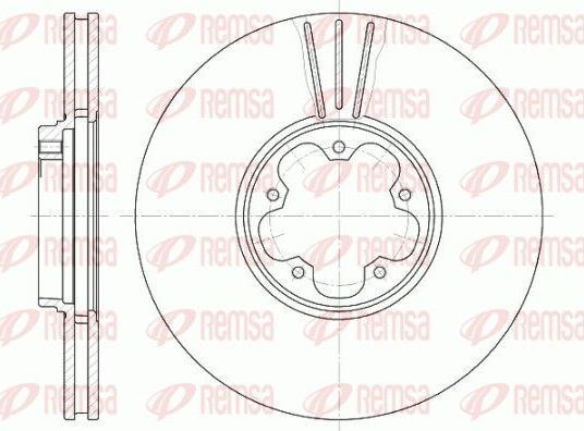 Тормозной диск Remsa передний для Ford Transit VI 2000-2006. Артикул 6608.10