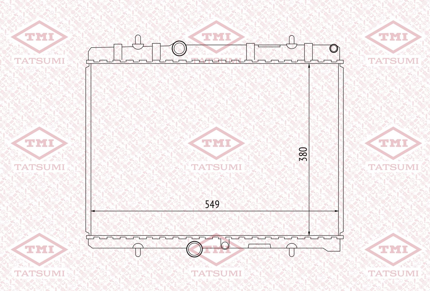 Радиатор охлаждения (Tatsumi). Артикул TGA1028