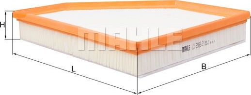 Воздушный фильтр Mahle. Артикул LX 3985/2